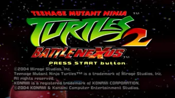 Teenage Mutant Ninja Turtles 2 - Battle Nexus screen shot title